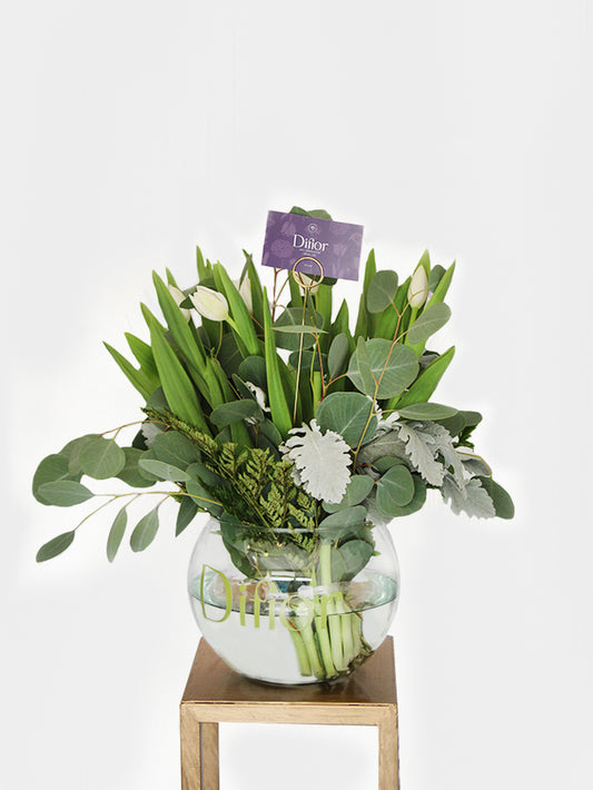 Tulipanes en arreglo